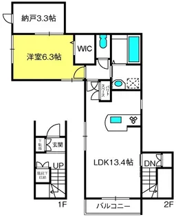 Espoir【2階】の間取り
