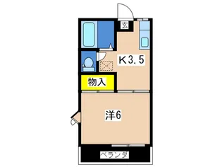 第二カトレアハイツ【2階】の間取り