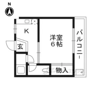ハイツグリーン【1階】の間取り