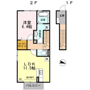 エスポワール福栄【2階】の間取り