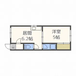 ROOMS大通【2階】の間取り