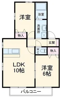 ソレイユ前田【2階】の間取り