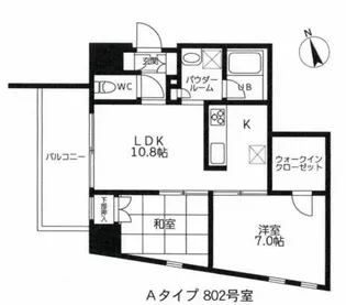 ウィステリア?【8階】の間取り