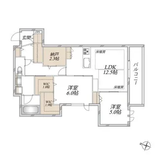 SUNMALL V【3階】の間取り