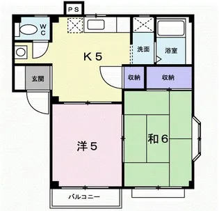 ハイライズ雪竹【2階】の間取り