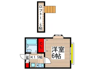 ビュ-シティ-八千代台【1階】の間取り