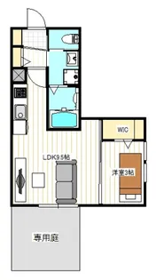 L’avenir eti.(ラヴィニア エティ.)【1階】の間取り