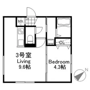 DESTINO RESIDENCIA HIGASHISAPPORO【4階】の間取り