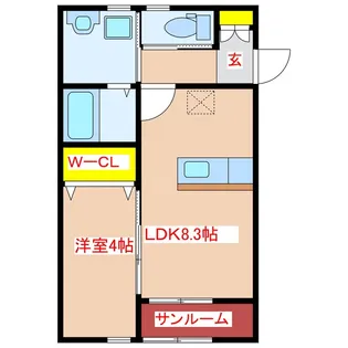 KREO【1階】の間取り