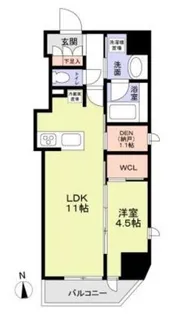 ジオエント中野【5階】の間取り