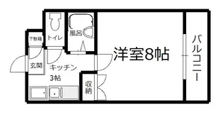 チェリーヒルズ南観音【3階】の間取り