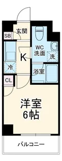 クレイシア横浜ヴェール【5階】の間取り