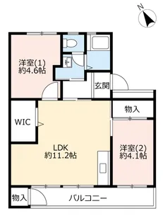 UR新座【4階】の間取り