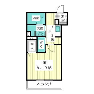 アルテ明が丘【1階】の間取り