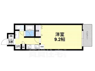 アーバンエース東心斎橋パル【7階】の間取り