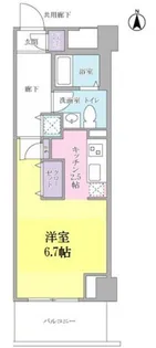 Kiinu Blanc ~キーヌ・ブラン~【4階】の間取り