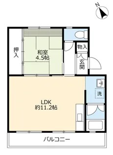 UR男山【4階】の間取り
