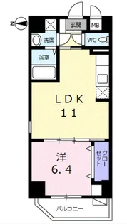 シェロ・ガーデン【1階】の間取り