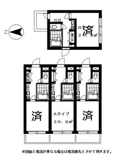 サニーサイドプラザ【4階】の間取り