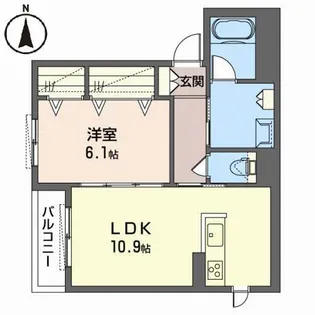 シャーメゾン南町【2階】の間取り
