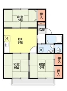 アメニティハイツAB【2階】の間取り