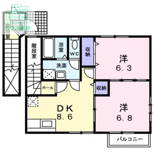 ラフィネI【2階】の間取り