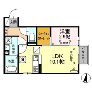 アドバンス【1階】の間取り
