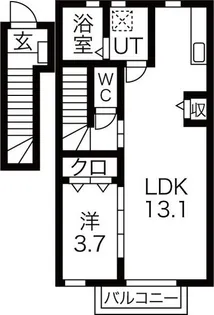 Brooklyn(ブルックリン)【2階】の間取り