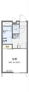 レオパレスシルフィー【1階】の間取り