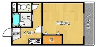ハイムノーベル【2階】の間取り