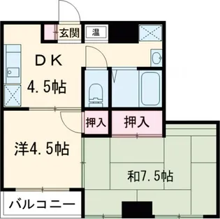 唐松ハイツリー【3階】の間取り