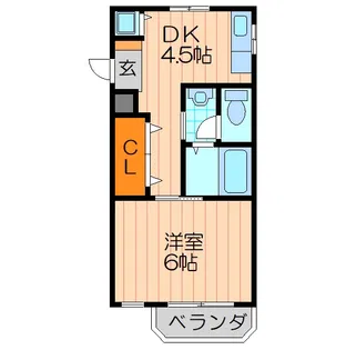 トレビアン天神II【3階】の間取り