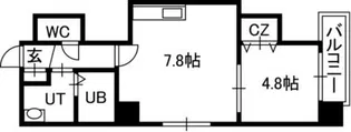 Azzurri Garden山鼻【6階】の間取り