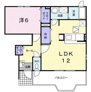 シエル【1階】の間取り