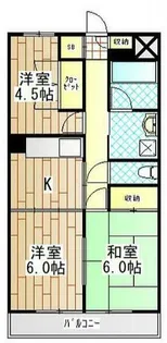 リザイドアキモト【3階】の間取り