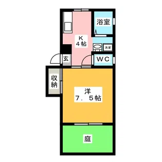 コーポ山田【1階】の間取り