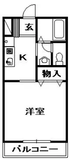 アヴェニールII【1階】の間取り