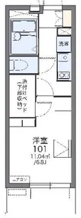 レオパレスカナ【1階】の間取り