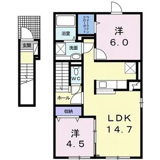 メゾン・フェリス【2階】の間取り