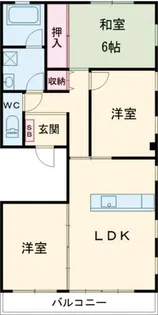 レジデンス美笠【2階】の間取り