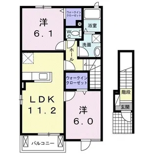 フォレスト T・H II【2階】の間取り