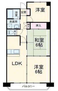 泰山ハイツ【3階】の間取り