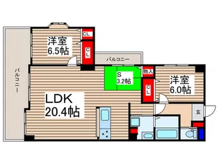 ライオンズマンション上福岡第3【3階】の間取り