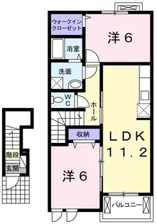 ネオロイヤルB【2階】の間取り