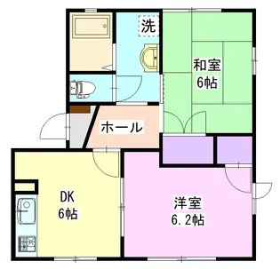 コーポフレグランス102【1階】の間取り