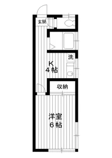 東京都練馬区旭町1【アパート】の間取り