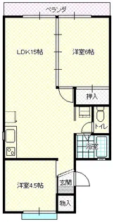 ヴィラ パレーシャル【1階】の間取り