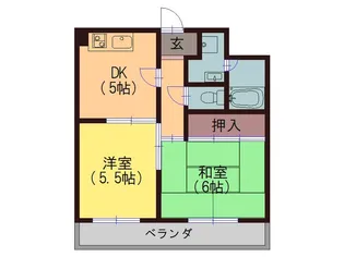メゾンクレール【6階】の間取り