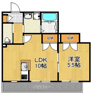 leciel(ルシェル)【2階】の間取り