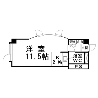 シャルマント芦野【2階】の間取り